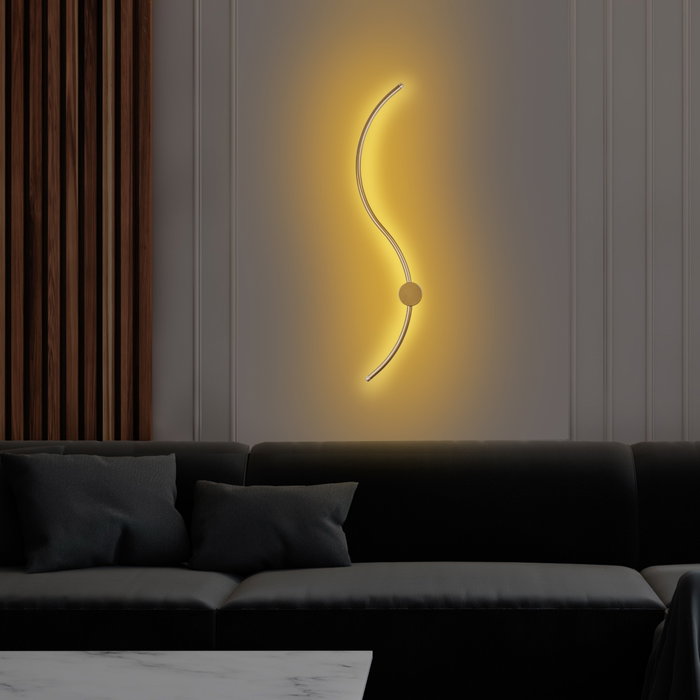 Opviq Lámpara de pared dorada de 90 cm